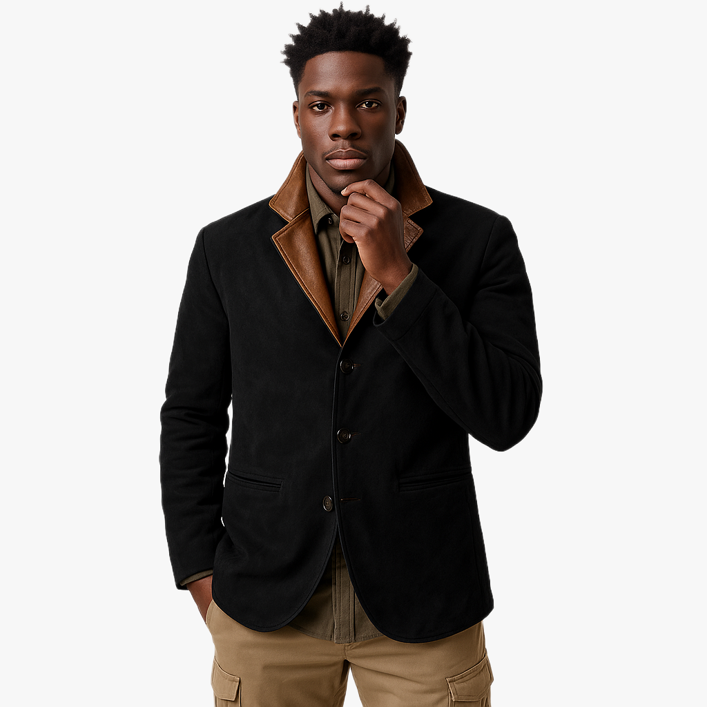 Stylish Vintage Leather Jacket for Men