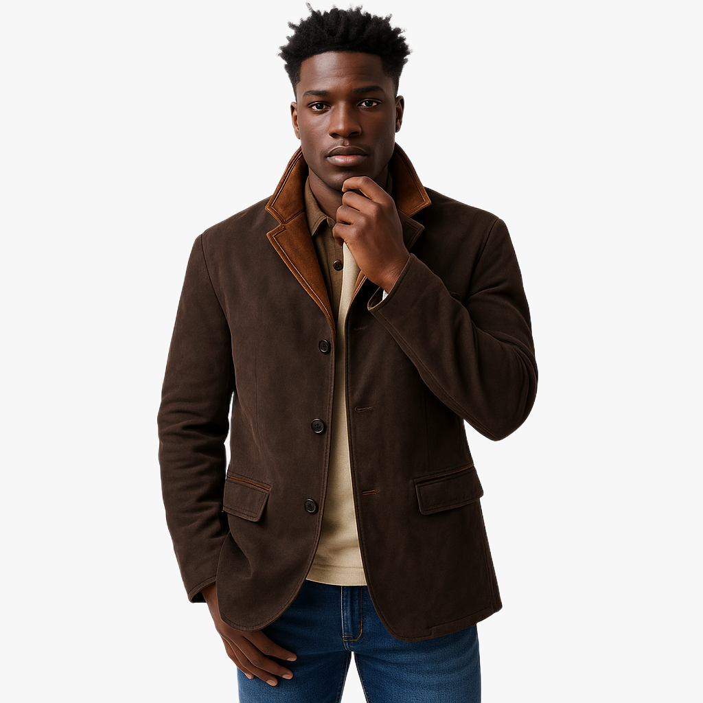 Stylish Vintage Leather Jacket for Men